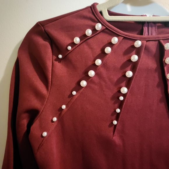 Cute Red Holiday Dress Small - Picture 3 of 3